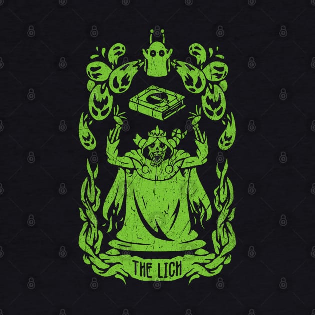 Adventure time The lich King, tarot card design of The Lich King from adventure time by The Japanese Fox